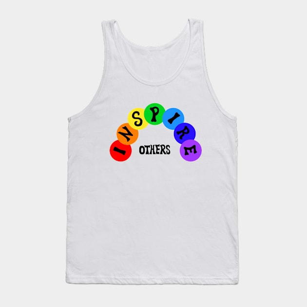 Inspire Others Rainbow Tank Top by Art by Deborah Camp